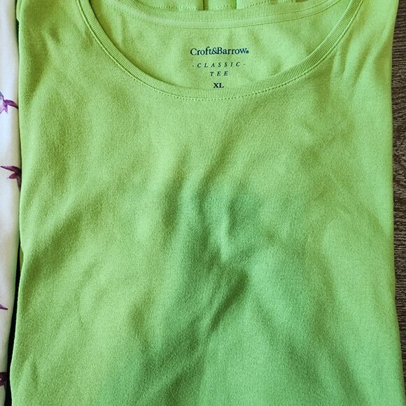 Set of Croft & Barrow Women's Classic Tee Size XL - Picture 5 of 5